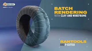 Create Beautiful Clay And Wireframe Renders|Batch Rendering Demo|RanTools|New Blender Addon|