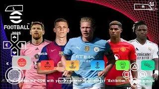 EFOOTBALL PES 2025 PPSSPP Download MediaFire Camera Ps5 New Update Kits 25 & Latest Transfers