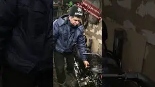 Немного починили кикстартер на снегоходе Тайга 500.