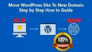 How to transfer WordPress website to a new domain without any plugin|Easy method|100% working