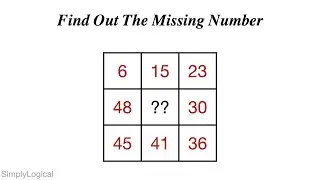 Find The Missing Number - Hard Math Puzzle || Maths Puzzle || Number Puzzle