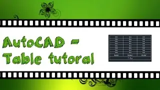Autocad tutorial - Table