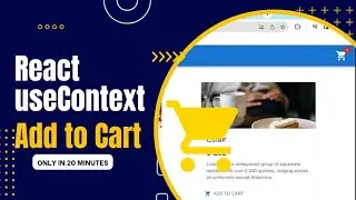 react useContext Hook for beginners | Add product to cart with react context api