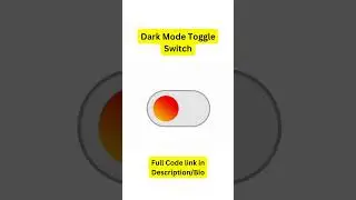 Dark Mode Toggle Switch #html #css  #webdevelop