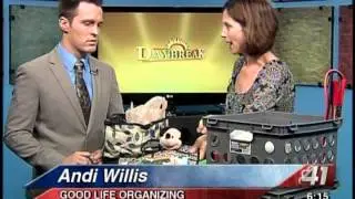 41NBC/WMGT- Good Life Organizer Andi Willis Shares Tips for a Clean Car 5.8.13