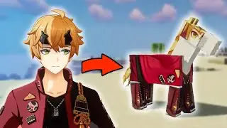 THIS Player transform Minecraft Mob into Genshin impact Character