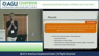 AGU Chapman Conference -- Climate Science: Kathi Kaesehage