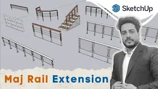 SketchUp: MAJ Rail Extension || New FREE Railing Extension for SketchUp