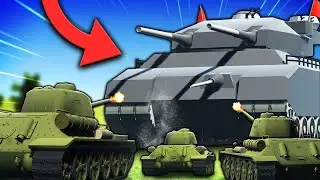 P1000 Ratte VS the Entire Russian Army?! Ravenfield WW2 Mods