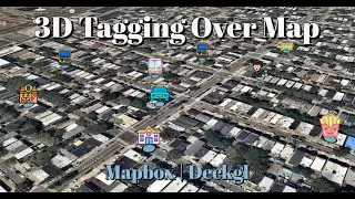 3D Tagging | Icon on map | Add fancy icon on map | Mapbox | Deckgl