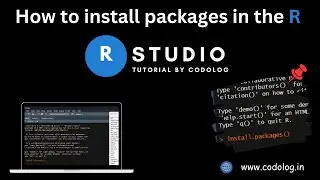 How to install packages in the R Programming Language | With Practical and Article by Codolog