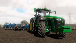 FS22 / Карта Kolonia #17 / Timelapse Пахота, культивация CASE 380 CVX, FENDT 828, JD 8R 410