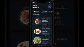 Flutter Food UI Animation 