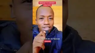 Message to the Content Creators 