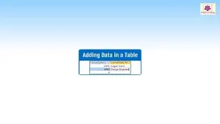 Working With Tables In MS Access - Entering Data In Tables | Computer Training | Periwinkle