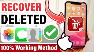 How to Recover Deleted Photos, Contacts, Text Messages, Notes & More on iPhone! iOS Data Recovery ✅