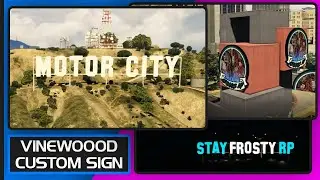 Custom Vinewood Sign - Like In The Description - How To Change Vinewood Sign - GTA V FIVEM