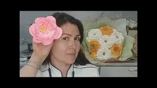 🌸Большой пион из зефира на мармеладе🌸🍀от Карины Загоскиной