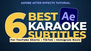 Master Fun Karaoke Subtitles In A Snap! | Adobe After Effects Tutorial