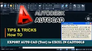 How to Export AutoCAD (Text) to Excel in Cadtools.#viral #youtube #yotubevideo