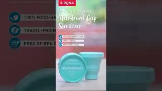 Sirona Hygiene Microwavable Menstrual Cup Sterilizer | Sterilizing Container 