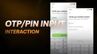 PROTOTYPE an OTP/PIN Input Validation Interaction using FIGMA VARIABLES | Advanced Prototyping