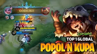 Popol And Kupa Best Build 2023 [ Popol And Kupa Gameplay Top 1 Global ] By Zurcphil - MLBB