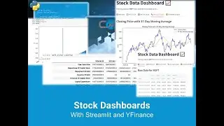 Python - Stock Dashboards with YFinance and Streamlit
