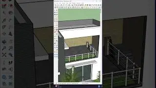 ✅Advance Railing creation in Sketchup, Improve Your Skills #shorts #viral #cad