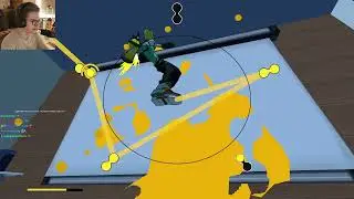 Олёша играет в Bomb Rush Cyberfunk