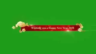 Happy New Year Wishes 2025 Green Screen Video | New Year Green Screen 