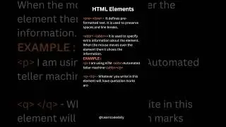 HTML Elements to Format content With @LearnCodeDaily || #tutorial #shorts #viralshorts