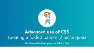 Advanced CSS | 2 creative ways to make folded banners using CSS