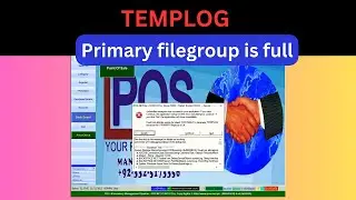 Could not allocate space for object " PRIMARY filegroup is full" Templog Error