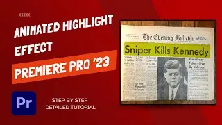 Premiere Pro 2023 - Create An Animated Highlight Text With Rough Edges
