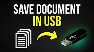 How to Save My Document on My USB | PC Basics, NO BS (Quick SOLUTION 2024)