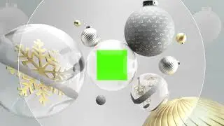 Green Screen Graphics | Christmas animated background | HD 1080P