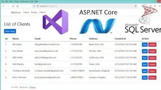 Create ASP.NET Core Web Application With SQL Server Database Connection and CRUD Operations