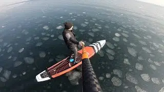 Теплый февральский день и серфинг в шуге | SupGid