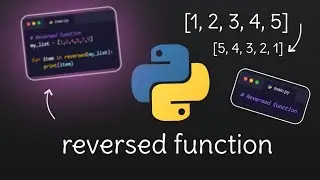 Reversed function in python 