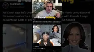 xQc reacts to Kai Cenat x Kamala Harris Stream... 💀