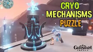 Re:Cryo Mechanisms Puzzle Dragonspine Crimson Aget And Precious Chest || Genshin Impact