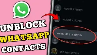 How to unblock contacts on WhatsApp | How to unblock blocked number on WhatsApp