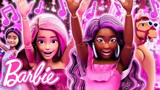 "Barbie Sparkle Slide" ✨ Barbie Dance Tutorial & Official Music Video! 🎶