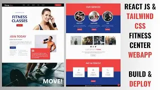 Design a Stunning FITNESS CENTER WEBSITE in REACT JS & TAILWIND CSS | Complete Tutorial 🔥🔥