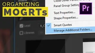 How to Organize Motion Graphics Templates in Premiere Pro