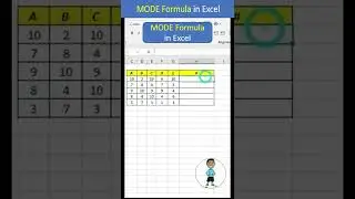 MODE formula in excel 
