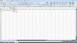 How to create an Excel 2007 Database