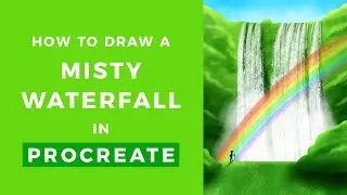 How to Draw a Waterfall // Procreate Tutorial