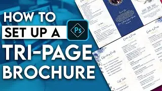 How to Set Up a Tri-Fold Brochure using Adobe Photoshop